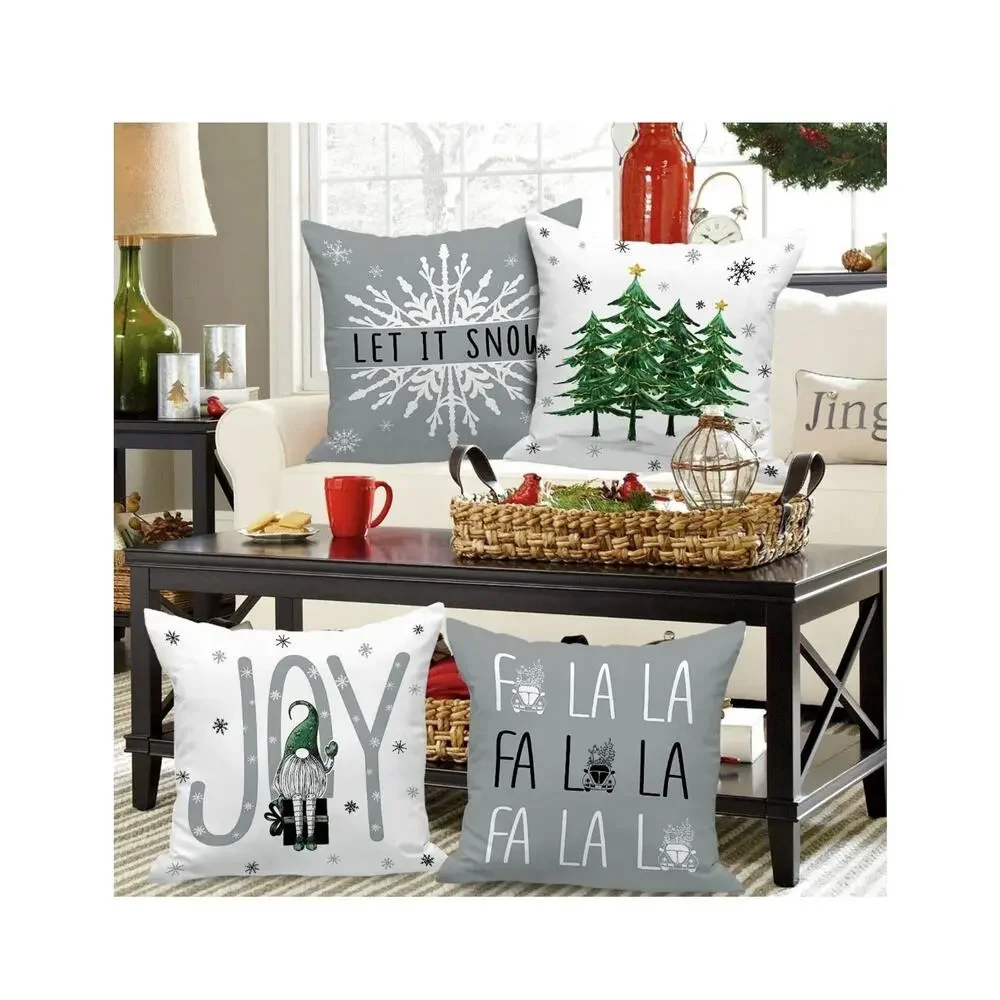 Christmas Throw Pillow Covers Set 16